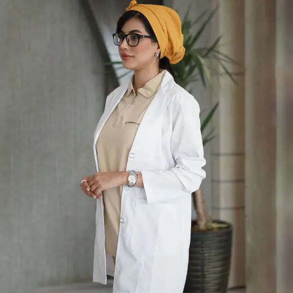 روپوش سفید زنانه مدل فیگز