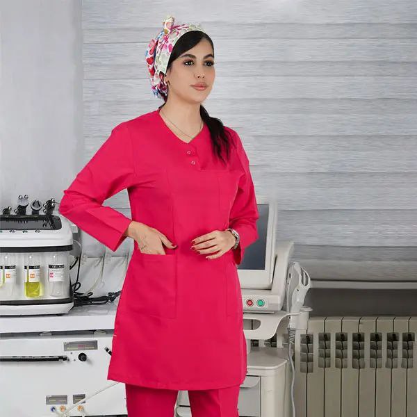 تونیک شلوار مدل (Cizgi Medical) رنگ سرخابی