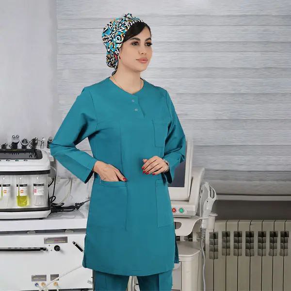 تونیک شلوار مدل (Cizgi Medical) رنگ سبز کله غازی