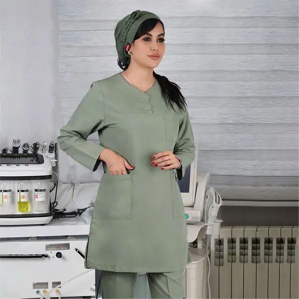 تونیک شلوار مدل (Cizgi Medical) رنگ سبز پسته‌ای