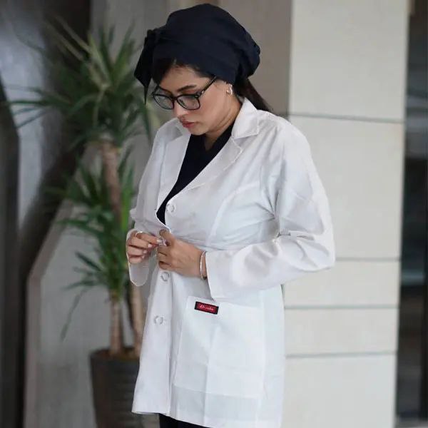 روپوش سفید زنانه مدل کتی.