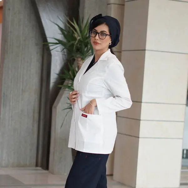 روپوش سفید زنانه مدل کتی