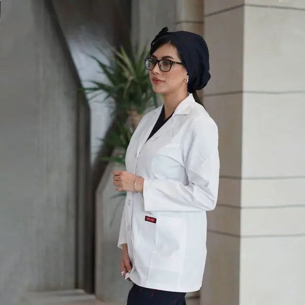 روپوش سفید زنانه مدل کتی